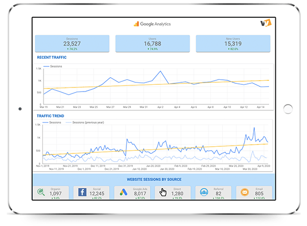 data studios page on ipad