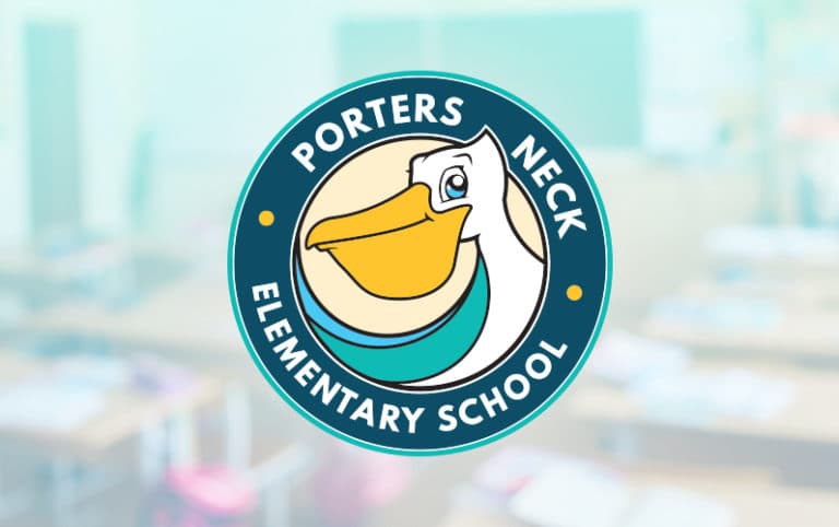 Porter's Neck Pelicans circle logo